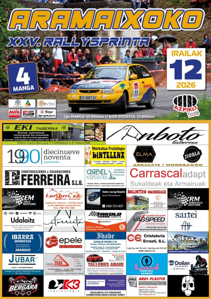 XXV RALLYSPRINT ARAMAIO