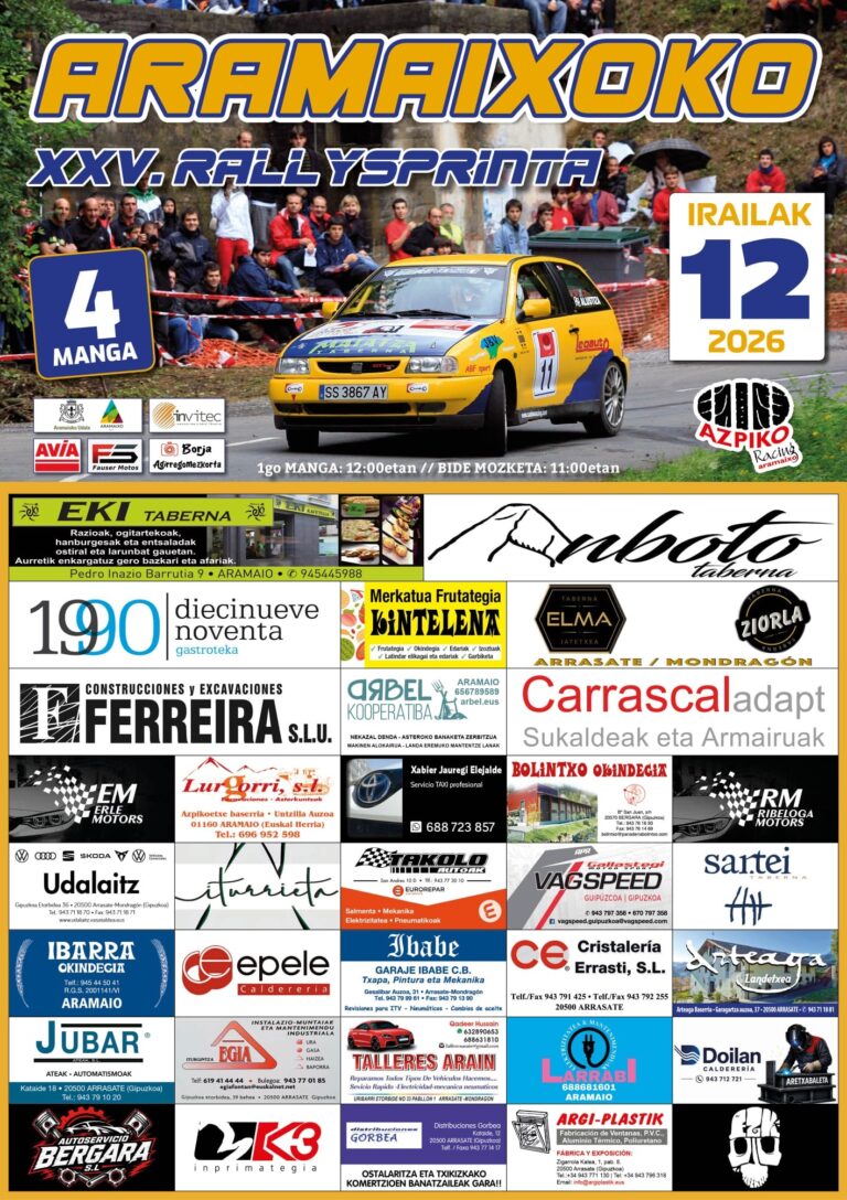XXV RALLYSPRINT ARAMAIO